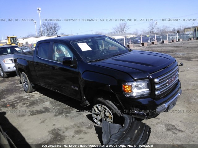 1GTG6CE33G1102270 - 2016 GMC CANYON SLE BLACK photo 1