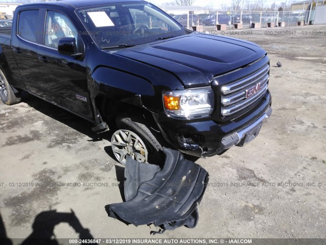 1GTG6CE33G1102270 - 2016 GMC CANYON SLE BLACK photo 6