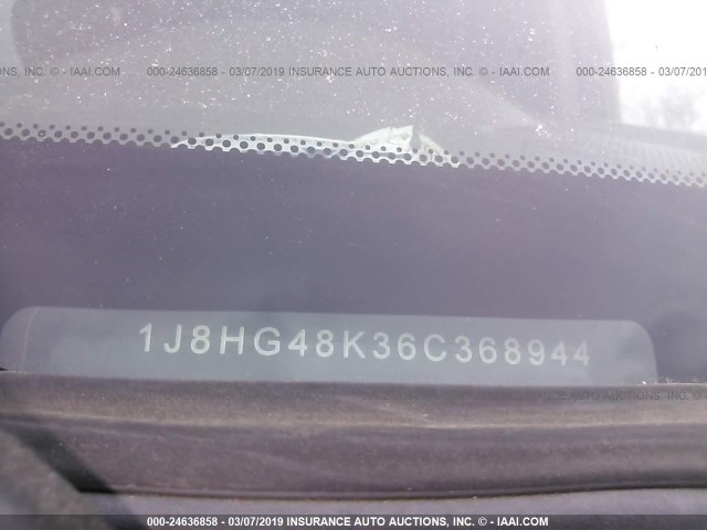 1J8HG48K36C368944 - 2006 JEEP COMMANDER MAROON photo 9