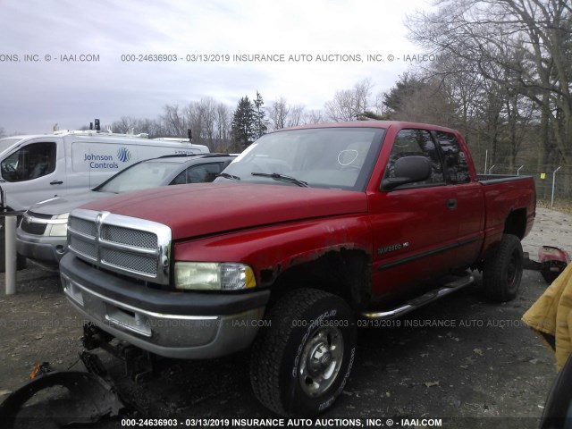 3B7KF23Z82M254181 - 2002 DODGE RAM 2500 RED photo 2