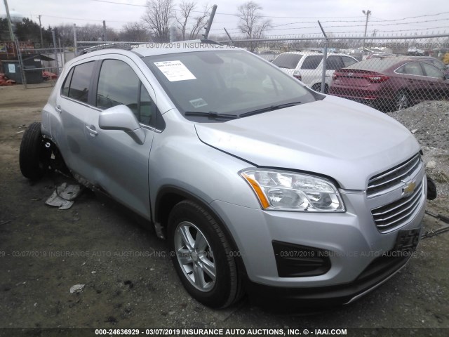 3GNCJLSB1GL275939 - 2016 CHEVROLET TRAX 1LT SILVER photo 1