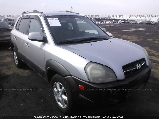 KM8JN72D35U041300 - 2005 HYUNDAI TUCSON GLS/LX SILVER photo 1