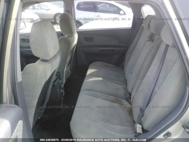 KM8JN72D35U041300 - 2005 HYUNDAI TUCSON GLS/LX SILVER photo 8