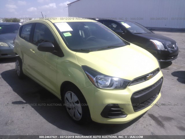 KL8CB6SA3JC451920 - 2018 CHEVROLET SPARK LS YELLOW photo 1