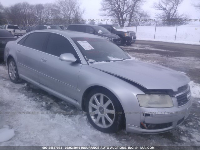 WAUML44E55N004669 - 2005 AUDI A8 L QUATTRO SILVER photo 1