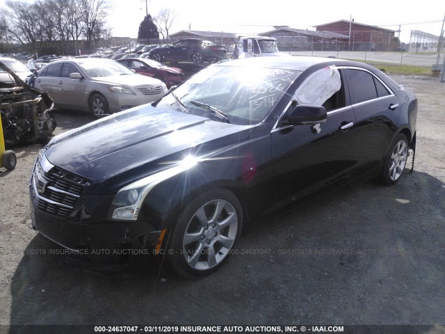 1G6AB5RX8F0102315 - 2015 CADILLAC ATS LUXURY BLACK photo 2