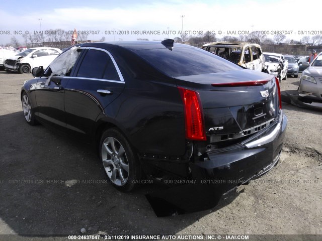 1G6AB5RX8F0102315 - 2015 CADILLAC ATS LUXURY BLACK photo 3