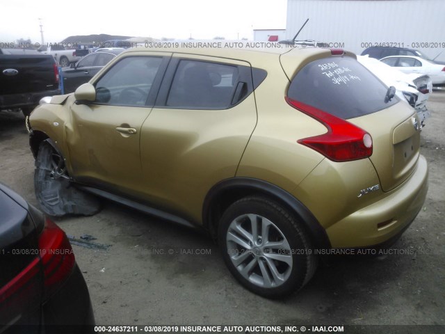 JN8AF5MR2DT206406 - 2013 NISSAN JUKE S/SV/SL GOLD photo 3