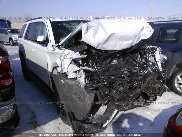 1GNSKBKC5JR100329 - 2018 CHEVROLET TAHOE K1500 LT WHITE photo 1