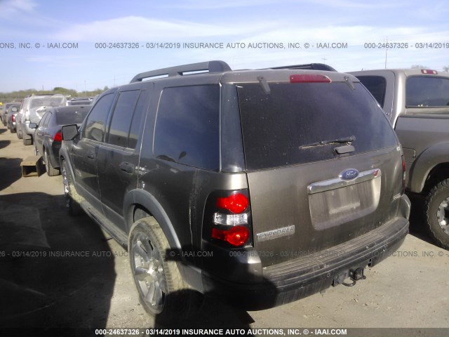 1FMEU63E36UB57443 - 2006 FORD EXPLORER XLT GRAY photo 3