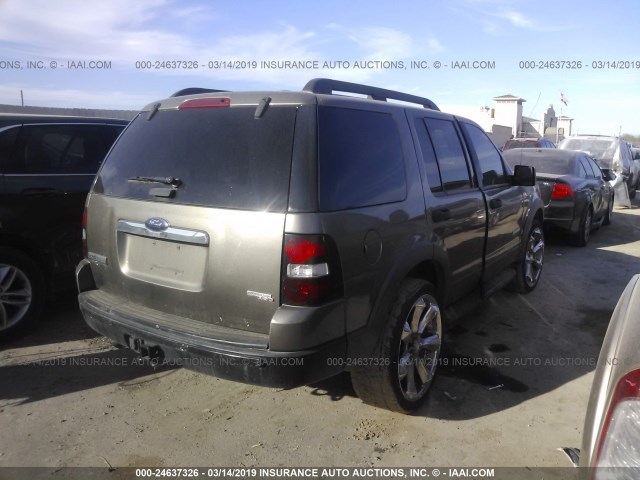 1FMEU63E36UB57443 - 2006 FORD EXPLORER XLT GRAY photo 4