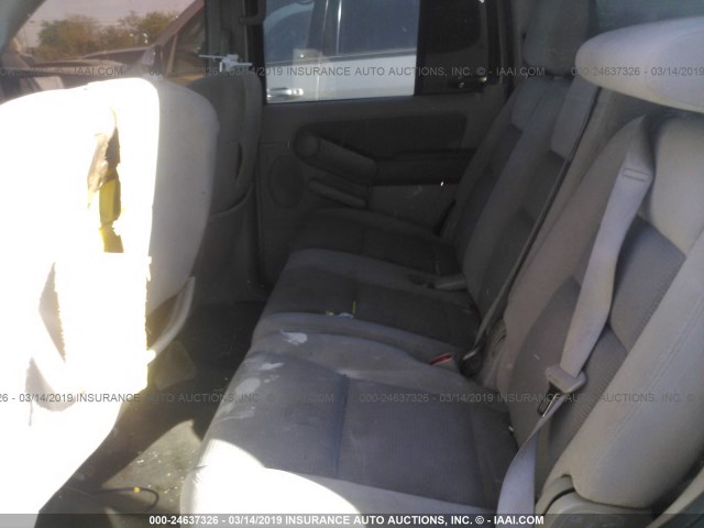 1FMEU63E36UB57443 - 2006 FORD EXPLORER XLT GRAY photo 8