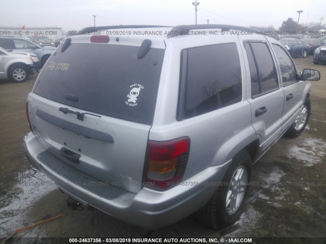 1J4GW48N44C254765 - 2004 JEEP GRAND CHEROKEE LAREDO/COLUMBIA/FREEDOM 银色 照片 4