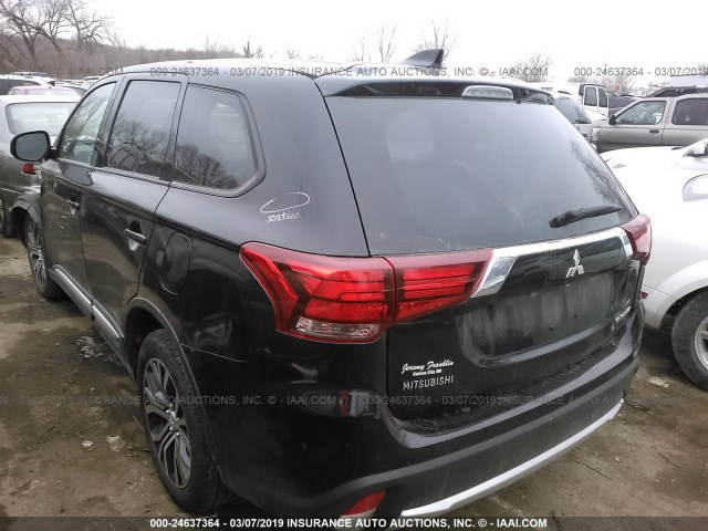 JA4AD2A39HZ070319 - 2017 MITSUBISHI OUTLANDER ES BLACK photo 3