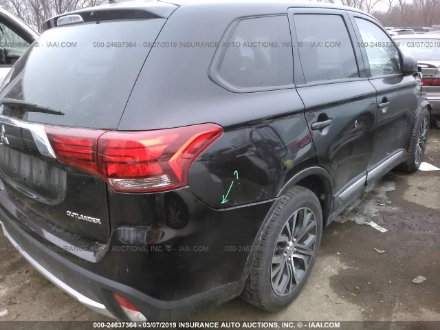 JA4AD2A39HZ070319 - 2017 MITSUBISHI OUTLANDER ES BLACK photo 4