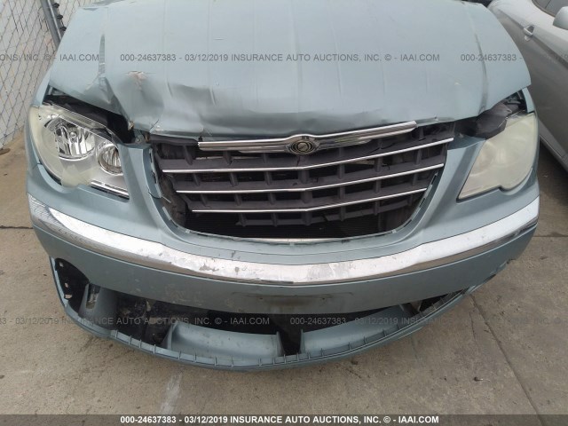 2A8GF78X68R632373 - 2008 CHRYSLER PACIFICA LIMITED Light Blue photo 6