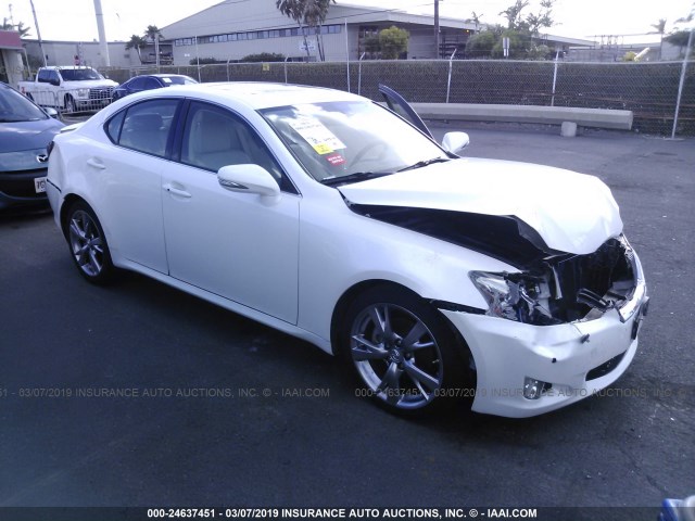 JTHBK262795104135 - 2009 LEXUS IS 250 WHITE photo 1