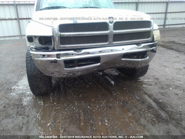 1B7KF26Z0VJ628019 - 1997 DODGE RAM 2500 WHITE photo 6