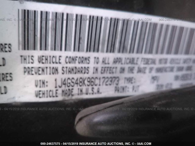 1J4GS48K96C172373 - 2006 JEEP GRAND CHEROKEE LAREDO/COLUMBIA/FREEDOM 灰色 照片 9