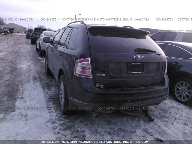 2FMDK38C07BB08862 - 2007 FORD EDGE SEL BLUE photo 3