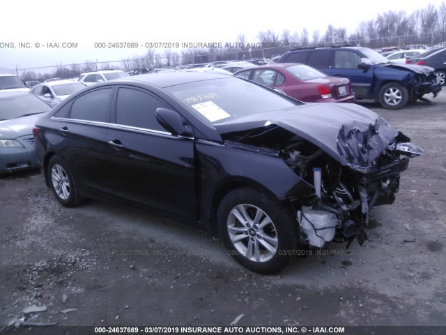 5NPEB4AC1DH543740 - 2013 HYUNDAI SONATA GLS BLACK photo 1