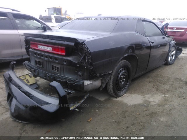 2C3CDYAG6DH612673 - 2013 DODGE CHALLENGER SXT BLACK photo 4