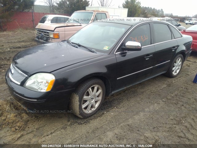 1FAHP28176G147624 - 2006 FORD FIVE HUNDRED LIMITED BLACK photo 2