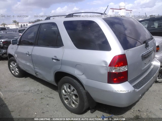 2HNYD18713H504291 - 2003 ACURA MDX TOURING SILVER photo 3