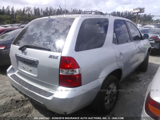 2HNYD18713H504291 - 2003 ACURA MDX TOURING SILVER photo 4