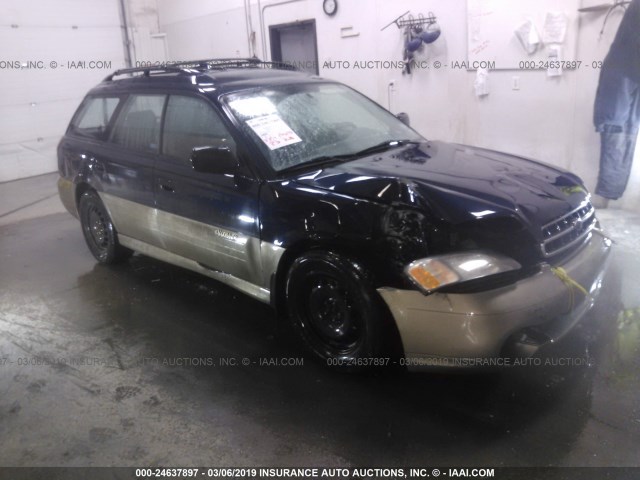 4S3BH675027614191 - 2002 SUBARU LEGACY OUTBACK AWP BLUE photo 1