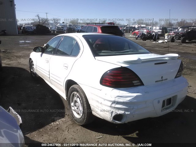 1G2NF52F72C312230 - 2002 PONTIAC GRAND AM SE1 WHITE photo 3