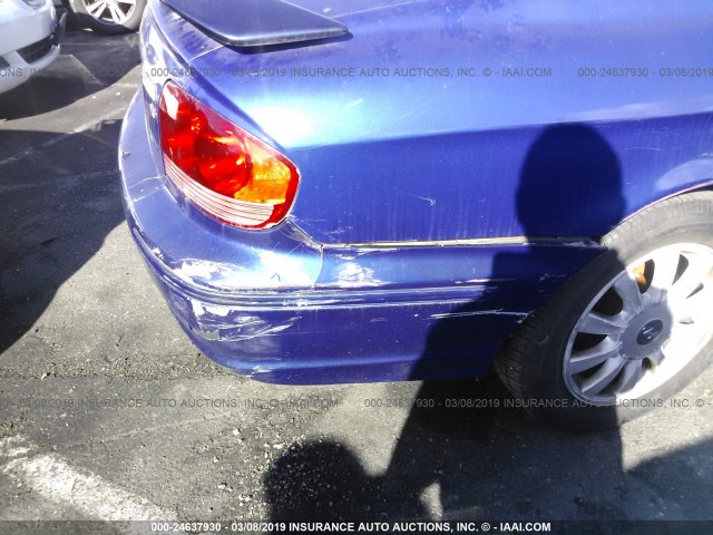 KMHWF35H54A957907 - 2004 HYUNDAI SONATA GLS/LX BLUE photo 6