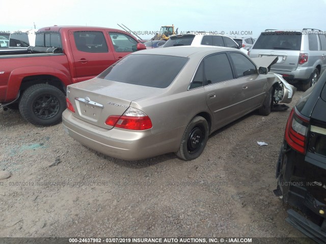 4T1BF28B34U375092 - 2004 TOYOTA AVALON XL/XLS GOLD photo 4