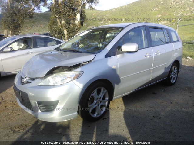 JM1CR293280316636 - 2008 MAZDA 5 SILVER photo 2