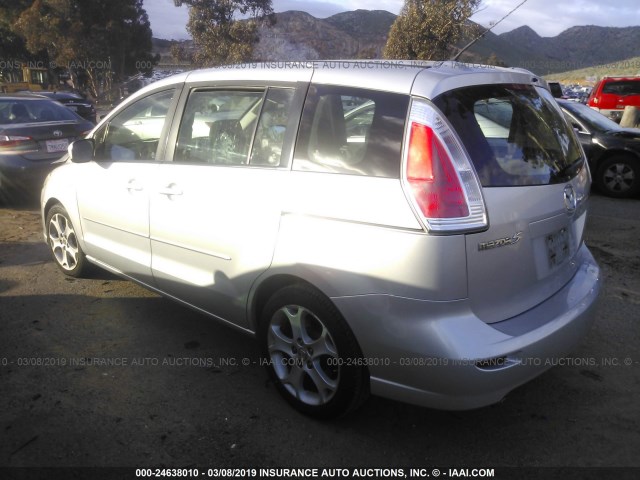 JM1CR293280316636 - 2008 MAZDA 5 SILVER photo 3