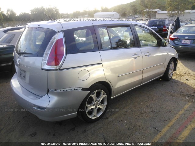 JM1CR293280316636 - 2008 MAZDA 5 SILVER photo 4