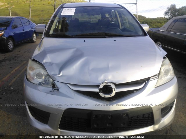 JM1CR293280316636 - 2008 MAZDA 5 SILVER photo 6