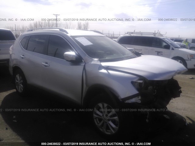 5N1AT2MLXEC802455 - 2014 NISSAN ROGUE S/SL/SV SILVER photo 1