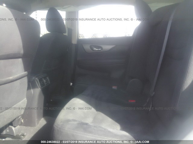 5N1AT2MLXEC802455 - 2014 NISSAN ROGUE S/SL/SV SILVER photo 8