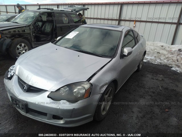 JH4DC53022C007405 - 2002 ACURA RSX TYPE-S SILVER photo 2