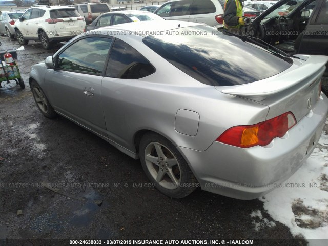 JH4DC53022C007405 - 2002 ACURA RSX TYPE-S SILVER photo 3