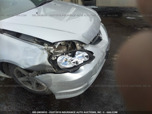 JH4DC53022C007405 - 2002 ACURA RSX TYPE-S SILVER photo 6