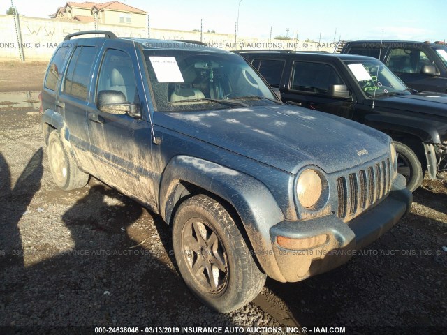 1J4GK58K44W244694 - 2004 JEEP LIBERTY LIMITED BLUE photo 1