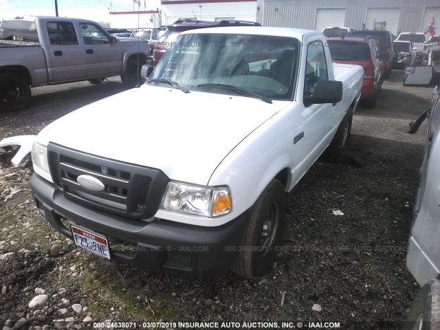 1FTYR10D67PA41428 - 2007 FORD RANGER WHITE photo 2