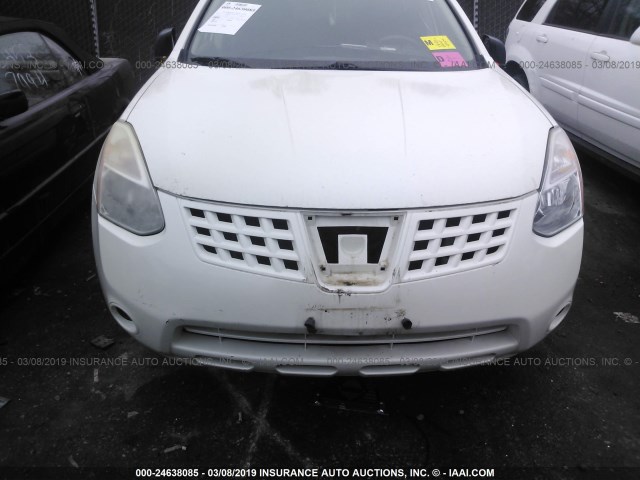 JN8AS5MV3AW602234 - 2010 NISSAN ROGUE S/SL/KROM WHITE photo 6