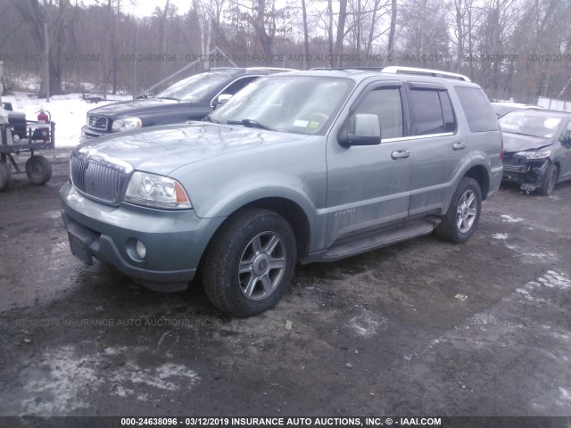 5LMEU88H65ZJ32260 - 2005 LINCOLN AVIATOR 绿色 照片 2