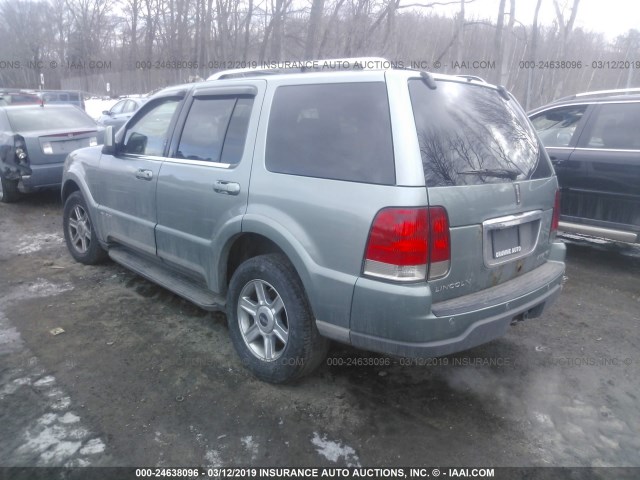 5LMEU88H65ZJ32260 - 2005 LINCOLN AVIATOR 绿色 照片 3