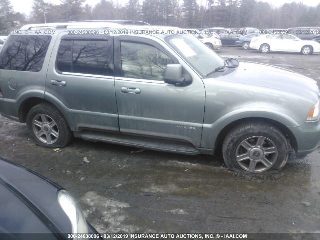 5LMEU88H65ZJ32260 - 2005 LINCOLN AVIATOR 绿色 照片 6