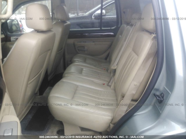 5LMEU88H65ZJ32260 - 2005 LINCOLN AVIATOR 绿色 照片 8