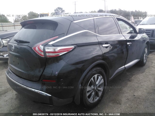 5N1AZ2MG0GN171658 - 2016 NISSAN MURANO S/SL/SV/PLATINUM BLACK photo 4